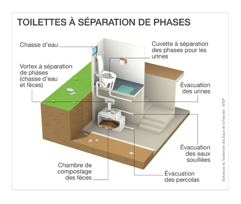 Toilettes à séparation de phases