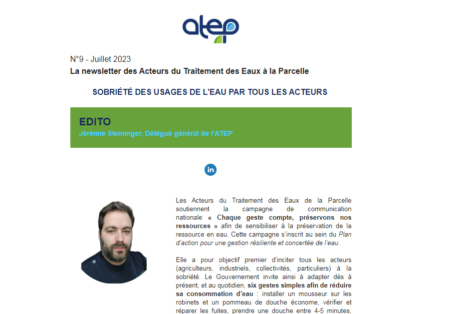 Newsletter ATEP N°9 – Juillet 2023