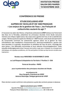 Les enjeux de la gestion de l’eau », les Français et collectivités veulent-ils agir
