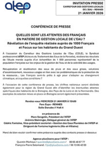CONFÉRENCE DE PRESSE QUELLES SONT LES ATTENTES DES FRANÇAIS EN MATIERE DE GESTION LOCALE DE L’EAU ?