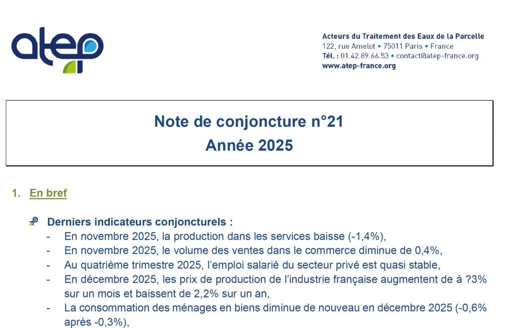 Note de conjoncture ATEP n°21 - Février 2025