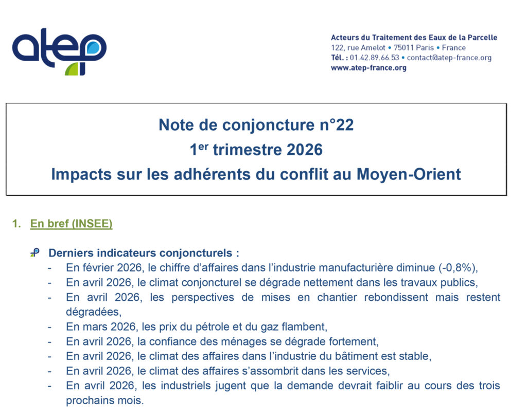 Note de conjoncture ATEP n°22 - Mai 2026