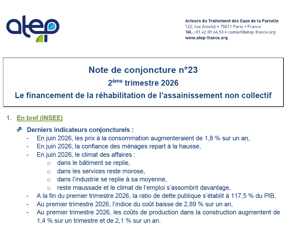 Note de conjoncture ATEP n°23 - Juillet 2026